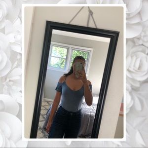 Open shoulder bodysuit